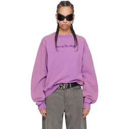 Purple Blurred Sweatshirt 241129F098011
