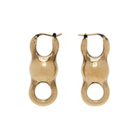 Gold Antiqued Earrings 241129M144007