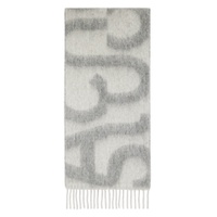 Gray Logo Scarf 241129M150080