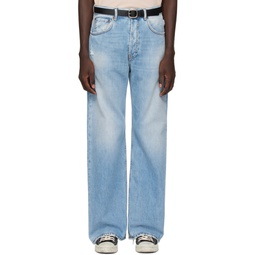 Blue Loose Fit Jeans 241129M186021