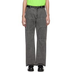 Gray Patch Trousers 241129M191004