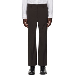 Brown Tailored Trousers 241129M191021