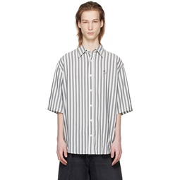 Black Stripe Shirt 241129M192032