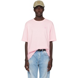 Pink Crewneck T Shirt 241129M213006