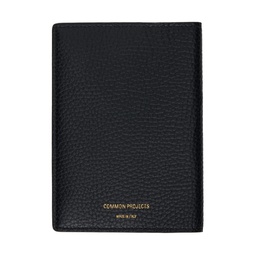 Black Folio Passport Holder 241133M162000