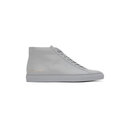 Gray Achilles Mid Sneakers 241133M236001