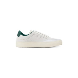 Off White   Green Tennis Pro Sneakers 241133M237028