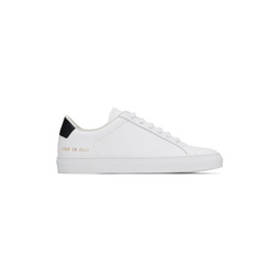 White Retro Classic Sneakers 241133M237036