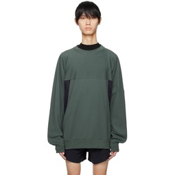 Green Relaxed Fit Sweatshirt 241138M204001