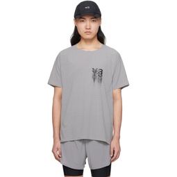 Gray Printed T Shirt 241138M213028