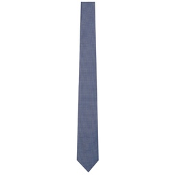 Blue Silk Jacquard Tie 241142M158016