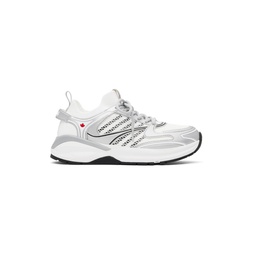 White   Silver Dash Sneakers 241148M237015