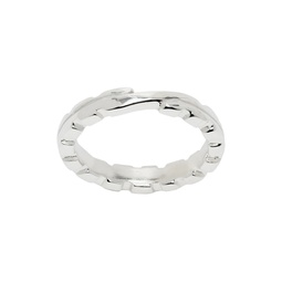 Silver Stacking Groove Ring 241153M147004