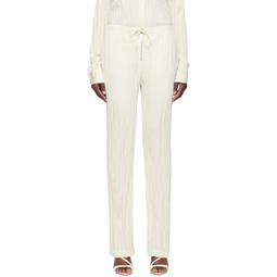 Off White Crushed Lounge Pants 241154F086000