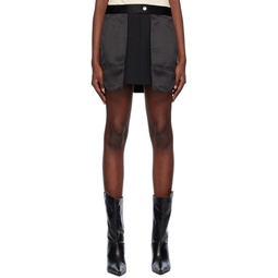 Black Inside Out Miniskirt 241154F090000