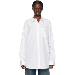 White Oversized Shirt 241154F109012