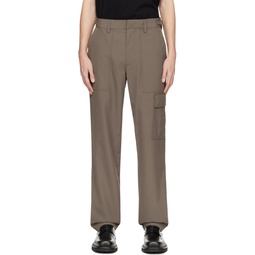 Taupe Military Trousers 241154M188000