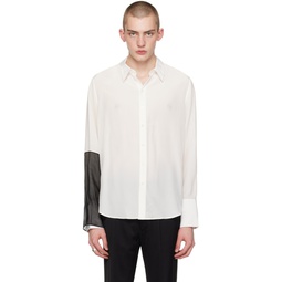 White Relaxed Shirt 241154M192005