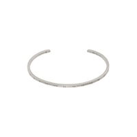 Silver Numerical Cuff Bracelet 241168M142014