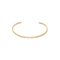 Gold Numerical Cuff Bracelet 241168M142015