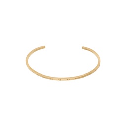 Gold Numerical Cuff Bracelet 241168M142015