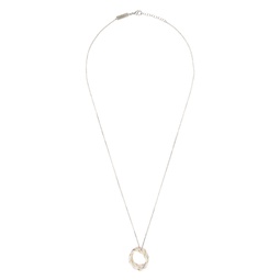 Silver Laces Necklace 241168M145001