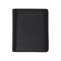 Black Four Stitches Pocket Wallet 241168M161012