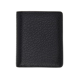 Black Four Stitches Pocket Wallet 241168M161012