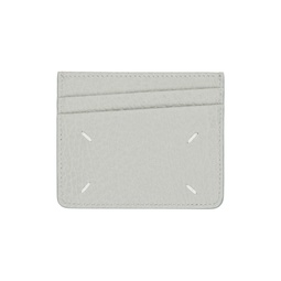 Gray Four Stitches Card Holder 241168M163053