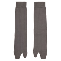 Gray Tabi Socks 241168M220016