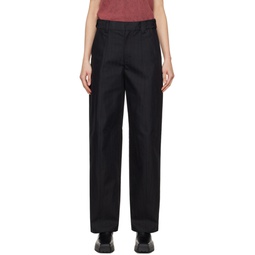 Black Tailored Trousers 241187F087000