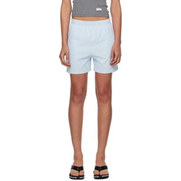 Blue Relaxed Fit Shorts 241187F088009