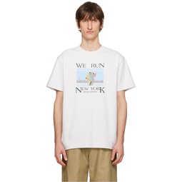 White Marathon T Shirt 241187M213002