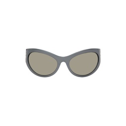 Gray The Icon Wrapped Sunglasses 241190F005005