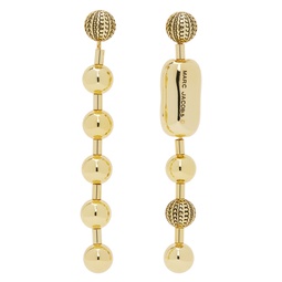Gold The Monogram Ball Chain Earrings 241190F022000