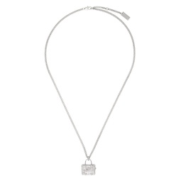 Silver The Pave Tote Pendant Necklace 241190F023002
