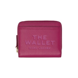 Pink The Leather Mini Compact Wallet 241190F040016
