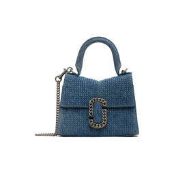 Blue The St  Marc Mini Denim Top Handle Bag 241190F046021