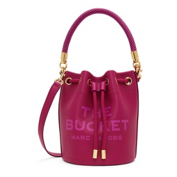 Pink The Leather Bucket Bag 241190F048002