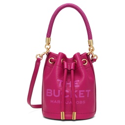 Pink The Leather Mini Bucket Bag 241190F048008