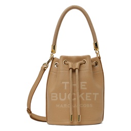 Beige The Leather Bucket Bag 241190F048049