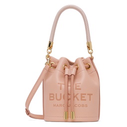 Pink The Leather Mini Bucket Bag 241190F048077
