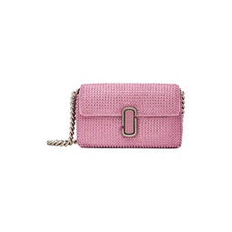 Pink The Rhinestone J Marc Mini Shoulder Bag 241190F048098