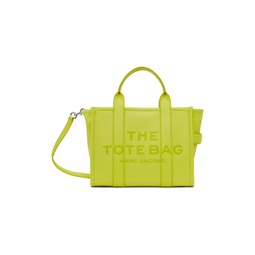 Yellow The Leather Medium Tote 241190F049011