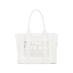 White The Mesh Large Tote 241190F049124