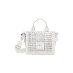 White The Crystal Canvas Small Tote 241190F049134