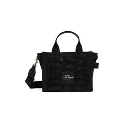 Black The Crystal Canvas Small Tote 241190F049135