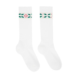 White Laurel Sport Socks 241195M220000