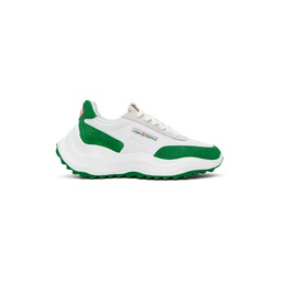 Green   White Atlantis Sneakers 241195M237014