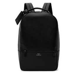 Black Leather Backpack 241213M166001